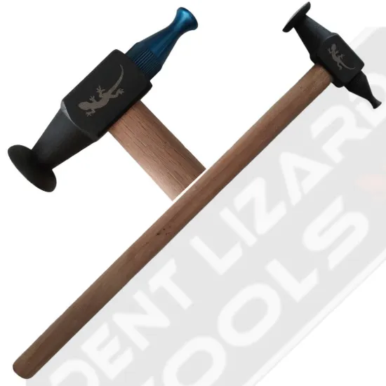 Picture of LIZARD Curved (Black) Single-Ended Hammer with Replaceable Head - PDR Paintless Dent Repair Hammer
